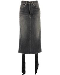 Balenciaga - Denim Skirt - Lyst