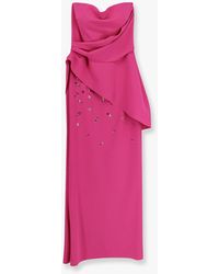 Chiara Boni - Taro Jersey Long Dress With Sequins - Lyst