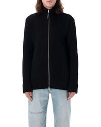 MM6 by Maison Margiela - Cotton Zip-Up Sweater - Lyst