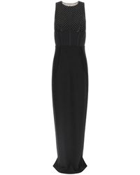 Elisabetta Franchi - Polyester Long Dress - Lyst