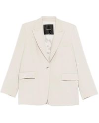 Pinko - Light Peak Lapel Jacket - Lyst