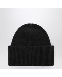 Destin - Anthracite Wool And Cashmere Beanie - Lyst