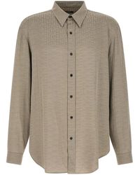Balmain - Jacquard Monogram Shirt Shirt And Blouse - Lyst