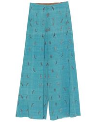 Pierre Louis Mascia - Printed Silk Trousers - Lyst
