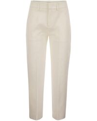 Dondup - Loose Cropped Jersey Trousers - Lyst