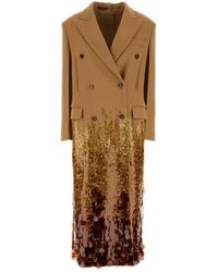Gucci - Batavia Wool Coat With Embroidery - Lyst
