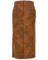 Isabel Marant - Bisane Faux Leather Skirt - Lyst