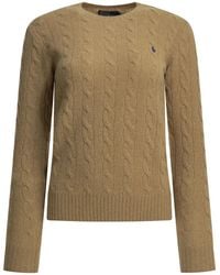 Polo Ralph Lauren - Crew-Neck Sweater Camel - Lyst