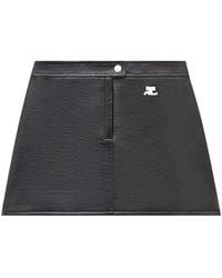 Courreges - Courregès Vinyl Mini Skirt - Lyst