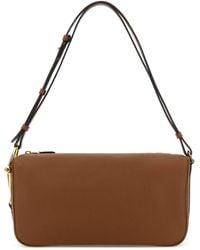 Gucci - Caramel Leather Medium Half Horsebit Shoulder Bag - Lyst