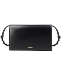Jil Sander - Tangle Wallet With Shoulder Strap - Lyst