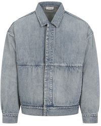 Fear Of God - Medium Cotton Denim Trucker Jacket - Lyst