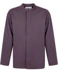 Studio Nicholson - "Karst" Grandad Collar Shirt - Lyst