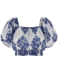 Twinset - Twin Set Cropped Blouse - Lyst