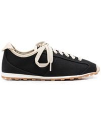 Jacquemus - Canvas Sneaker With Rounded Toe, Heel Logo & Lace-Up - Lyst