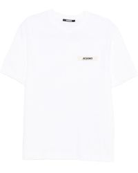 Jacquemus - T-Shirt With Gros Grain Logo - Lyst