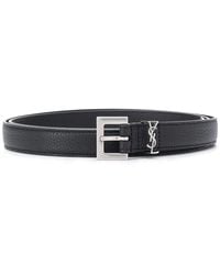 Saint Laurent - Cintura Sottile Cassandre - Lyst