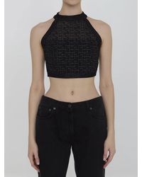 Balmain - Pb Labyrinth Knit Top - Lyst