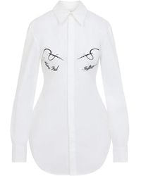 Jean Paul Gaultier - Needless Flock Cotton Shirt - Lyst