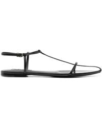 Jil Sander - Leather Flat Sandals - Lyst