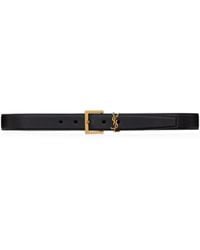 Saint Laurent - Belt With Logo - Lyst