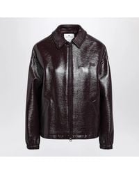 Courreges - Burnt Vinyl Mini Bomber Jacket For - Lyst