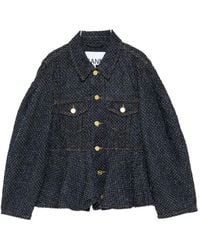 Ganni - Denim Cotton Jacket - Lyst