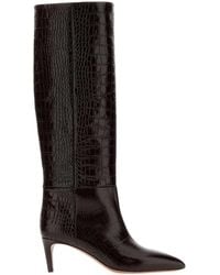 Paris Texas - Chocolate Leather Boots - Lyst