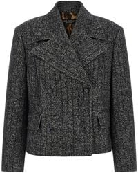 Dolce & Gabbana - Dolce & Gabbana Striped Wool Blazer - Lyst