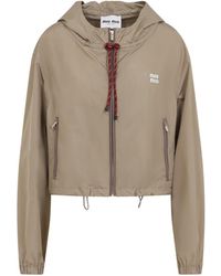 Miu Miu - Polyester Jacket - Lyst