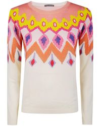 In bed with You - Boatneck Printed Jumper - Lyst