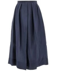Emporio Armani - Pleated Midi Skirt - Lyst