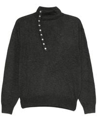 Isabel Marant - Calsia High-Neck Stud-Detail Sweater - Lyst