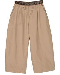 Fendi - Nylon Cotton Pants - Lyst