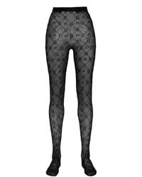Marine Serre - Monogram Mesh Flock Tights - Lyst