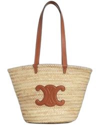 Celine - Triomphe Classic Medium Palm Leaves Calfskin Bag - Lyst