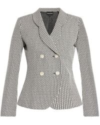 Emporio Armani - Double-Breasted Blazer Jacket - Lyst