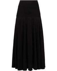 Plan C - A-Line Midi Skirt - Lyst