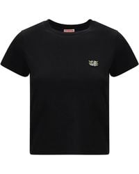 KENZO - Cotton T-Shirt With The Embroidered “Wild Tiger” - Lyst