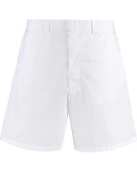 Prada - Cotton Bermuda Shorts - Lyst