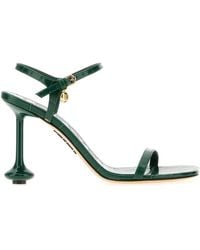 Loewe - Dark Leather Toy Sandals - Lyst