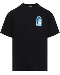 CASABLANCA - Crew Neck T-Shirt - Lyst