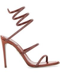 Rene Caovilla - Embellished Satin Cleo Sandals - Lyst