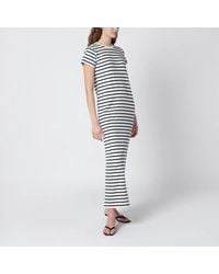 Anine Bing - Wynne Striped Maxi Cotton Dress - Lyst