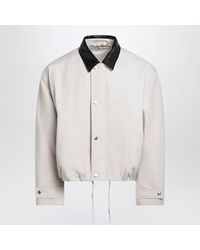 Acne Studios - Light Taupe Cotton Bomber Jacket - Lyst