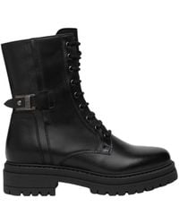 Nero Giardini - Leather Combat Boots - Lyst