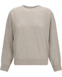Brunello Cucinelli - Cashmere Sweater With Monili Chain Kashmir/Capra Hircus - Lyst