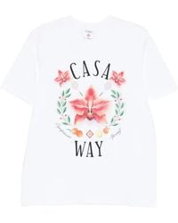 CASABLANCA - Casa Way Orchid T-Shirt - Lyst
