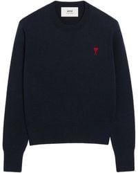 Ami Paris - Wool Heart Embroidery - Lyst