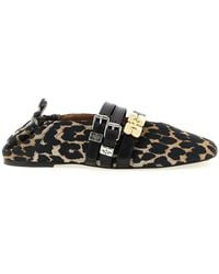 Ganni - 'Sue Triple' Ballet Flats - Lyst